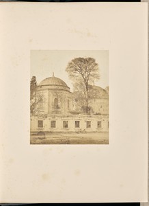 [Two domed towers at the Süleymaniye Mosque]
