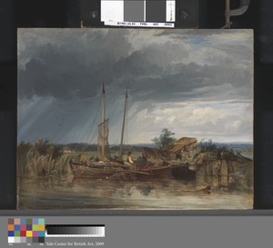 Two Fishing Boats on the Banks of Inland Waters