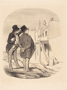 Two Men Amid Ruins