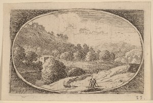 Two Men Carrying Staffs