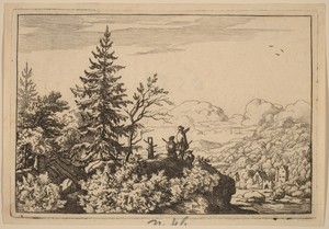 Two Men on a Hill