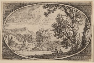 Two Men Seated Near the Waterside
