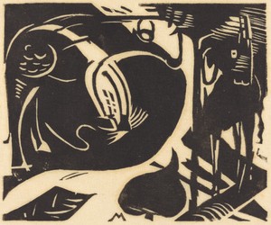 Two Mythical Animals (Zwei Fabeltiere)