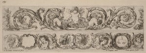 Two Ornamental Bands with Cupid and Heads of the Four Seasons