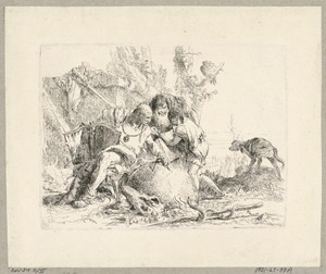 Two Philosophers and Boy, plate 22 from the Scherzi di Fantasia
