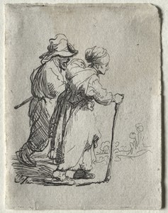 Two Tramps, a Man and a Woman