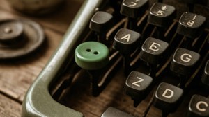 Typewriter Keyboard Green Key