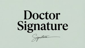 Typographic Doctor Sig