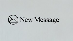Typographic New Message