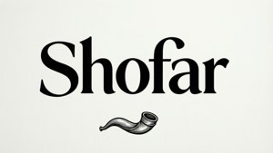 Typographic Shofar