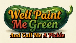 Typography Pickle Shape