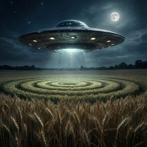 UFO Over Crop Circle
