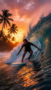 Ugi Surfs the Wave