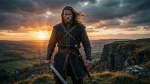 Uhtred at Sunset Cliff