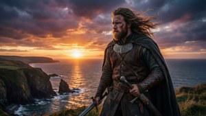 Uhtred at Sunset Cliff