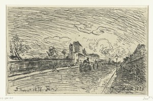 Uitgang van ziekenhuis Cochin (Faubourg Saint-Jacques, Parijs)