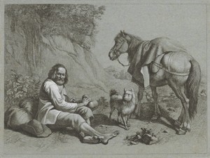 Uitrustende herder