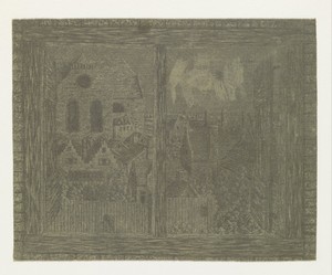 Uitzicht vanuit Segers’ huis op de Noorderkerk