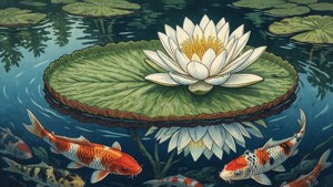 Ukiyo-e Water Lily