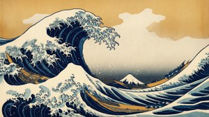 Ukiyo-e Wave Print