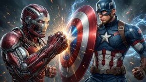 Ultron vs Cap's Shield