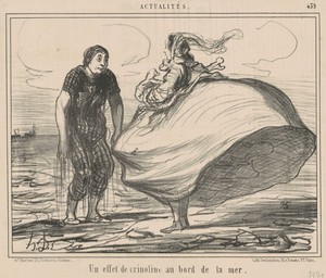 Un effet de crinoline au bord de la mer