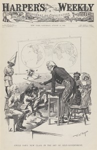 "Uncle Sam's New Class in the Art of Self-Government," Harper's Weekly