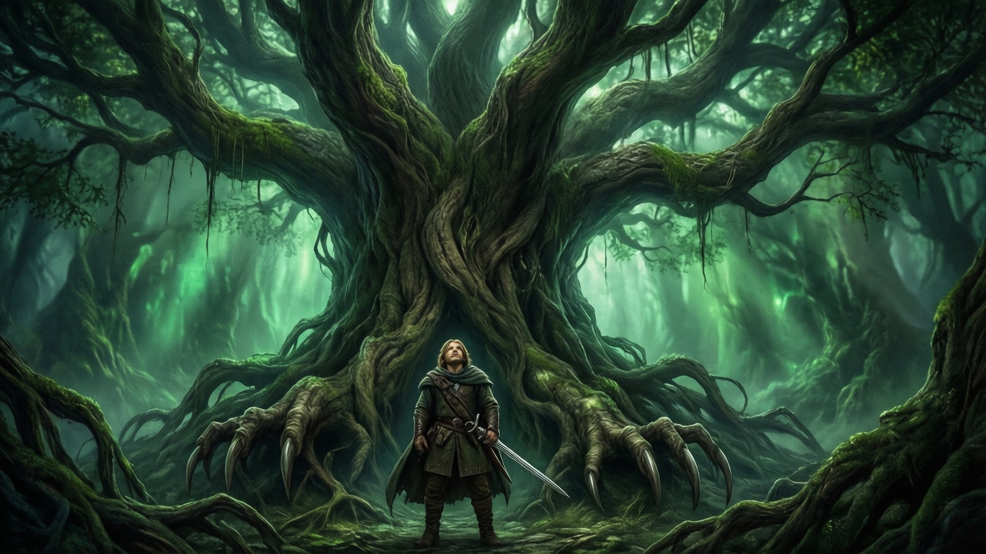 Under the Dark Tree by Wallpapers.art Studio