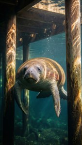 Under the Dock Manatee
