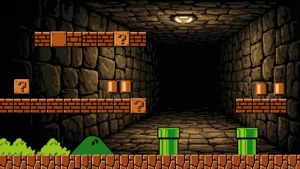 Underground Tunnel Scene