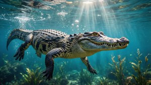 Underwater Alligator Glide