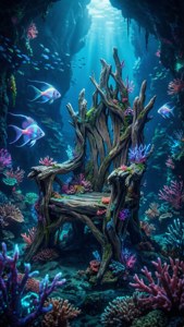 Underwater Driftwood Throne