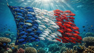 Underwater Fish Flag