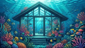 Underwater Glass House