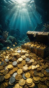 Underwater Gold Treasure