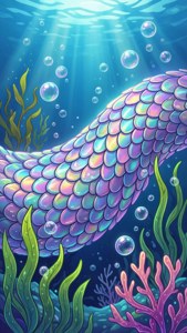 Underwater Iridescent Scales