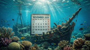 Underwater Shipwreck Calendar