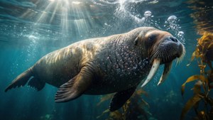 Underwater Walrus
