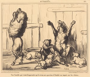 Une Famille qui vient d'apprendre...  un impot sur les chiens