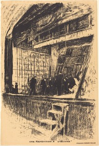 Une répétition à L'Oeuvre, Program for L'Oasis