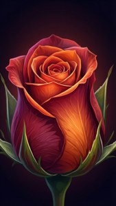Unfolding Rose Glow
