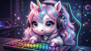 Unicorn Gamer Magical