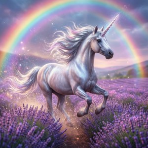 Unicorn in Lavender