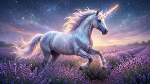 Unicorn in Lavender