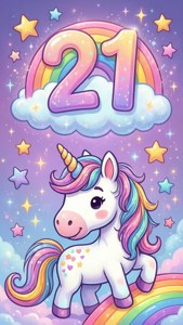 Unicorn Rainbow 21