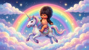 Unicorn Ride Monchhichi