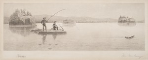 Untitled (Log Raft Fishing)