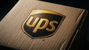 UPS Embossed on Package