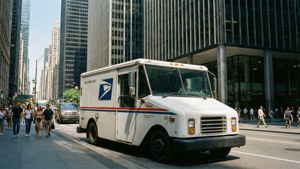 Urban Delivery Scene