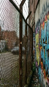 Urban Graffiti Fence